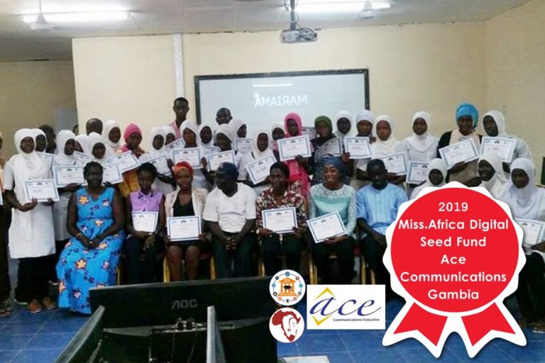 Ace Communications Executive – The Gambia, a 2019 Miss.Africa Digital Seed Fund Winner will enlighten young Gambian girls in ICT and future careers in STEM