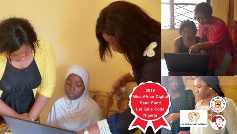 Let girls Code  Nigeria, Finalist Miss.Africa Digital Seed Fund 2019