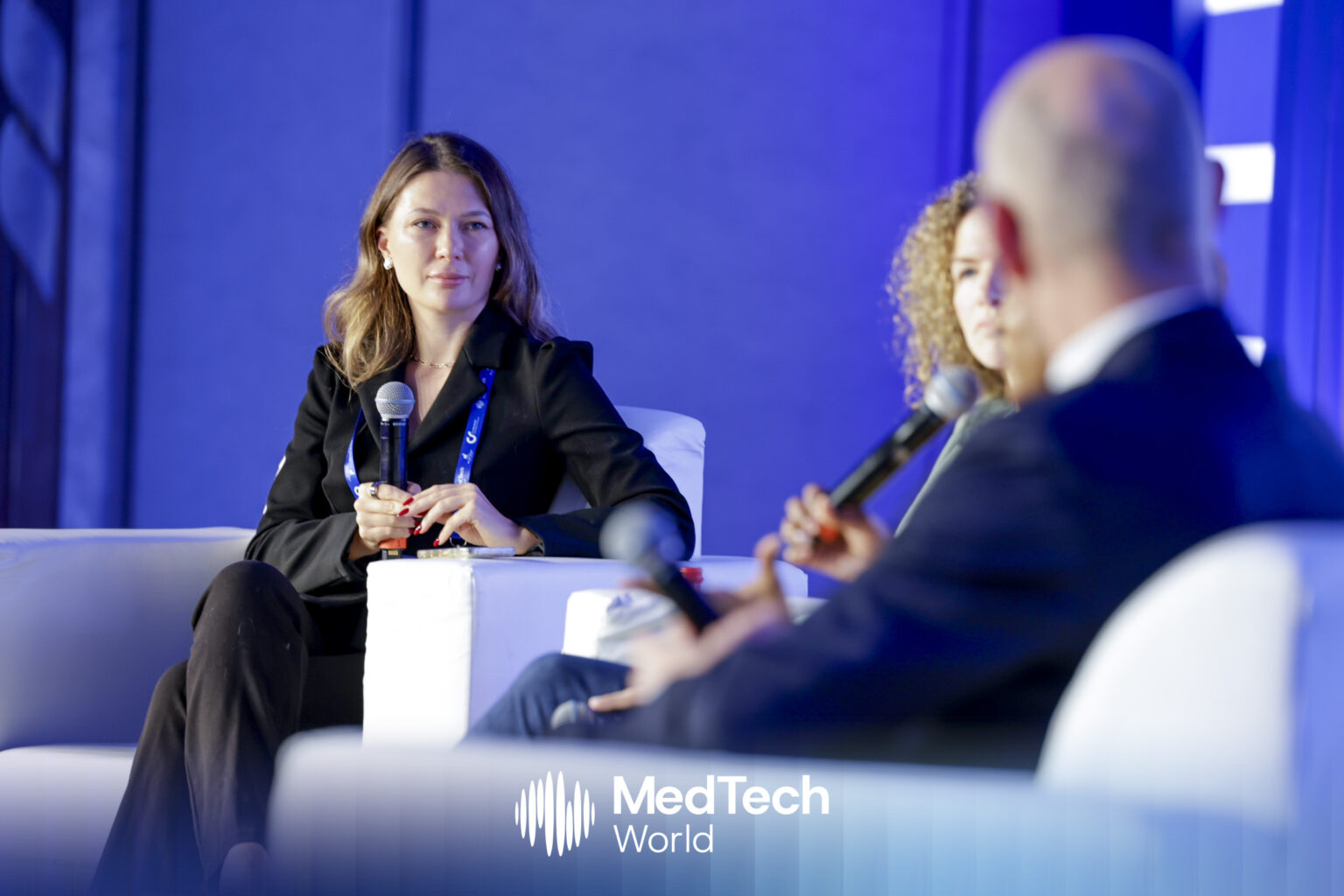 Three people in a MedTech Panel Discussion